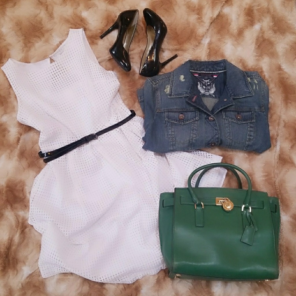 White eyelet Dress